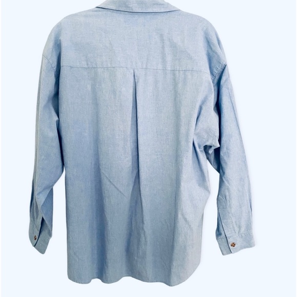 Vintage MYSTIC BLUES Button Down Long Sleeve Fall 🍁🍂 Leaves Shirt SZ 20W - Picture 3 of 6